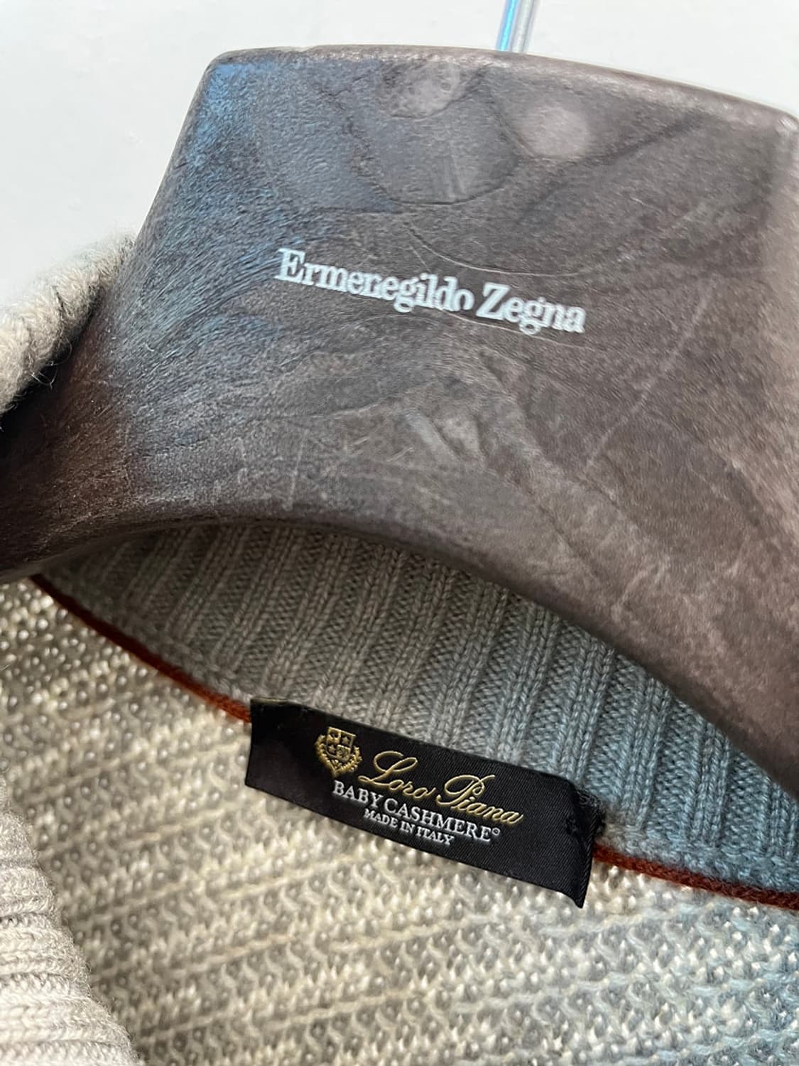 110) 로로피아나 신형 캐시미어 하프집업니트  상품이미지6