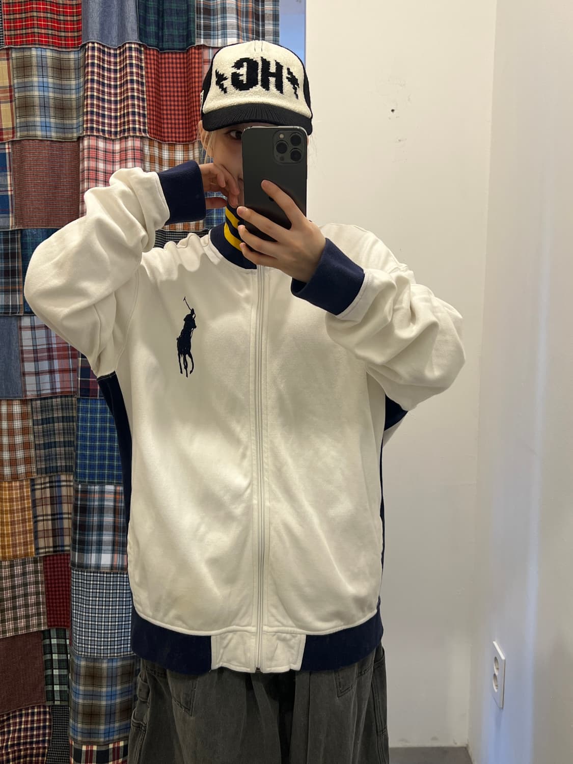 폴로 빅포니 화이트 집업 상품이미지5