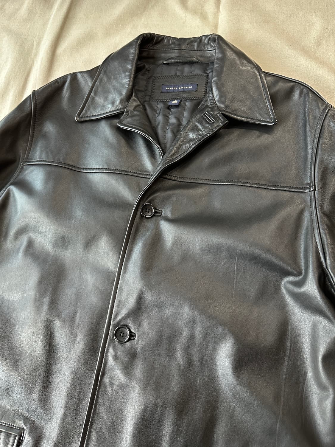 바나나 리퍼블릭 리얼 레더 카코트 M 상품이미지5