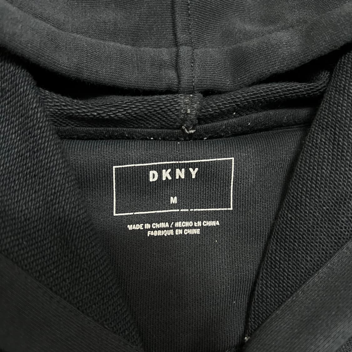 DKNY 도나카란 로고 사이드라인 테이프 후드티 [블랙] M/95 상품이미지4