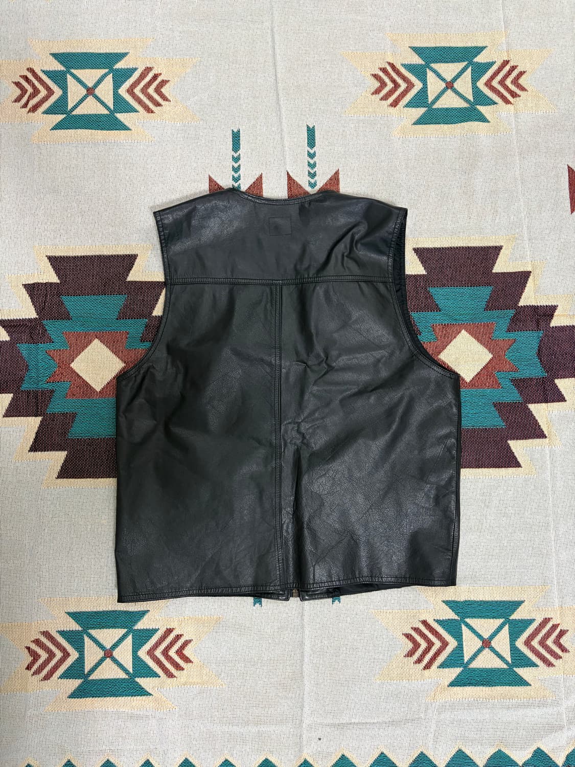 CHASECULT 웨스턴 리얼레더 바이커 베스트 상품이미지5