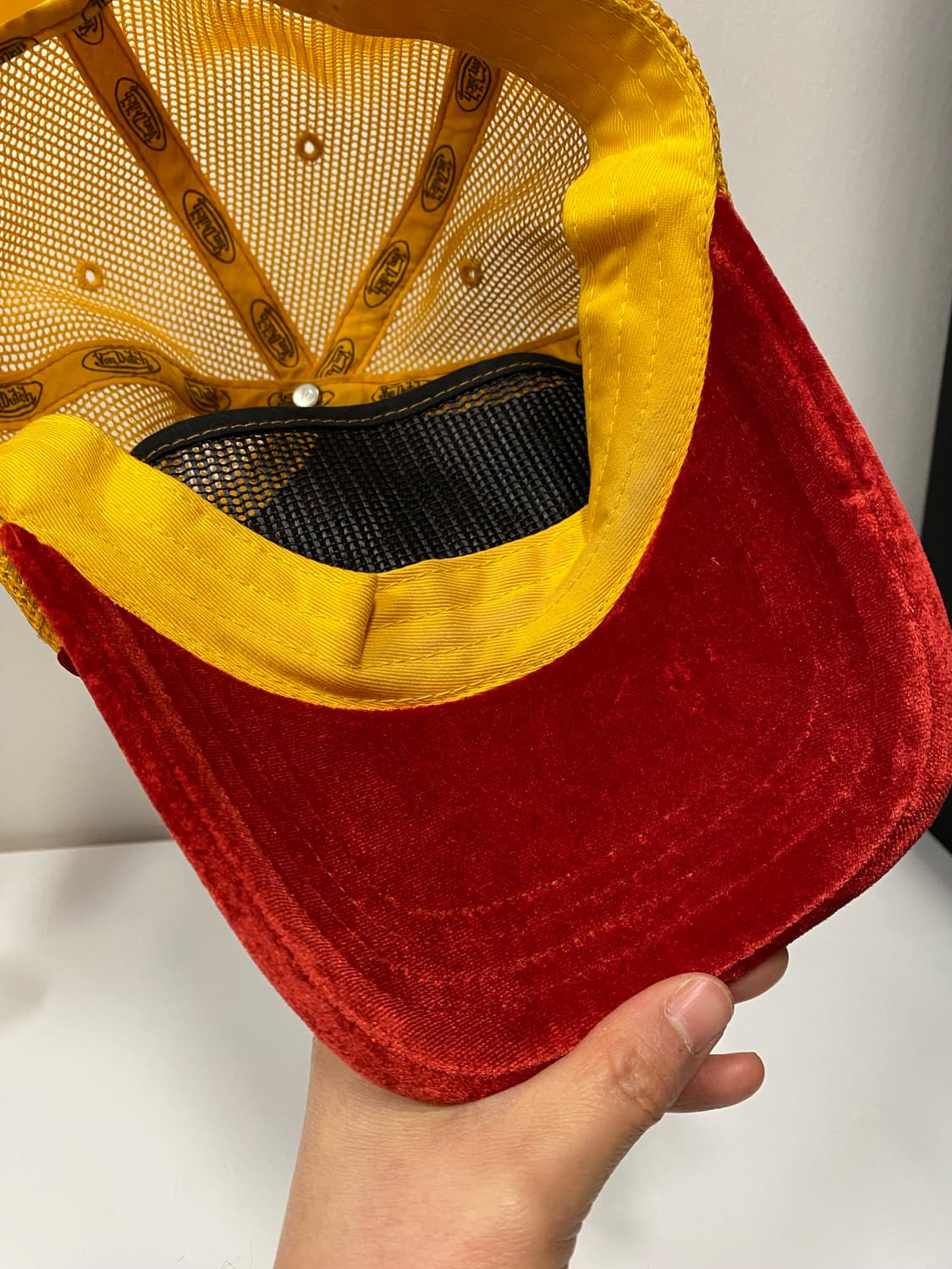 본 더치 벨벳 트러커 캡(레드/옐로우) 상품이미지9