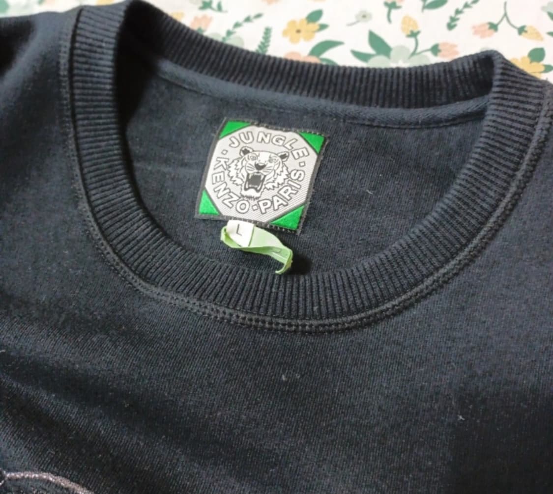 Kenzo 겐조 기모 블랙 맨투맨
 상품이미지4