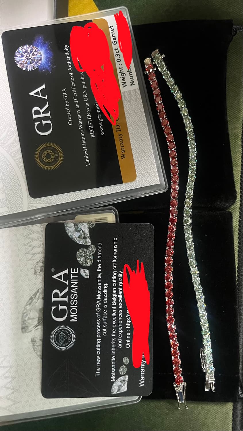 모이사나이트 925 실버 팔찌  상품이미지1