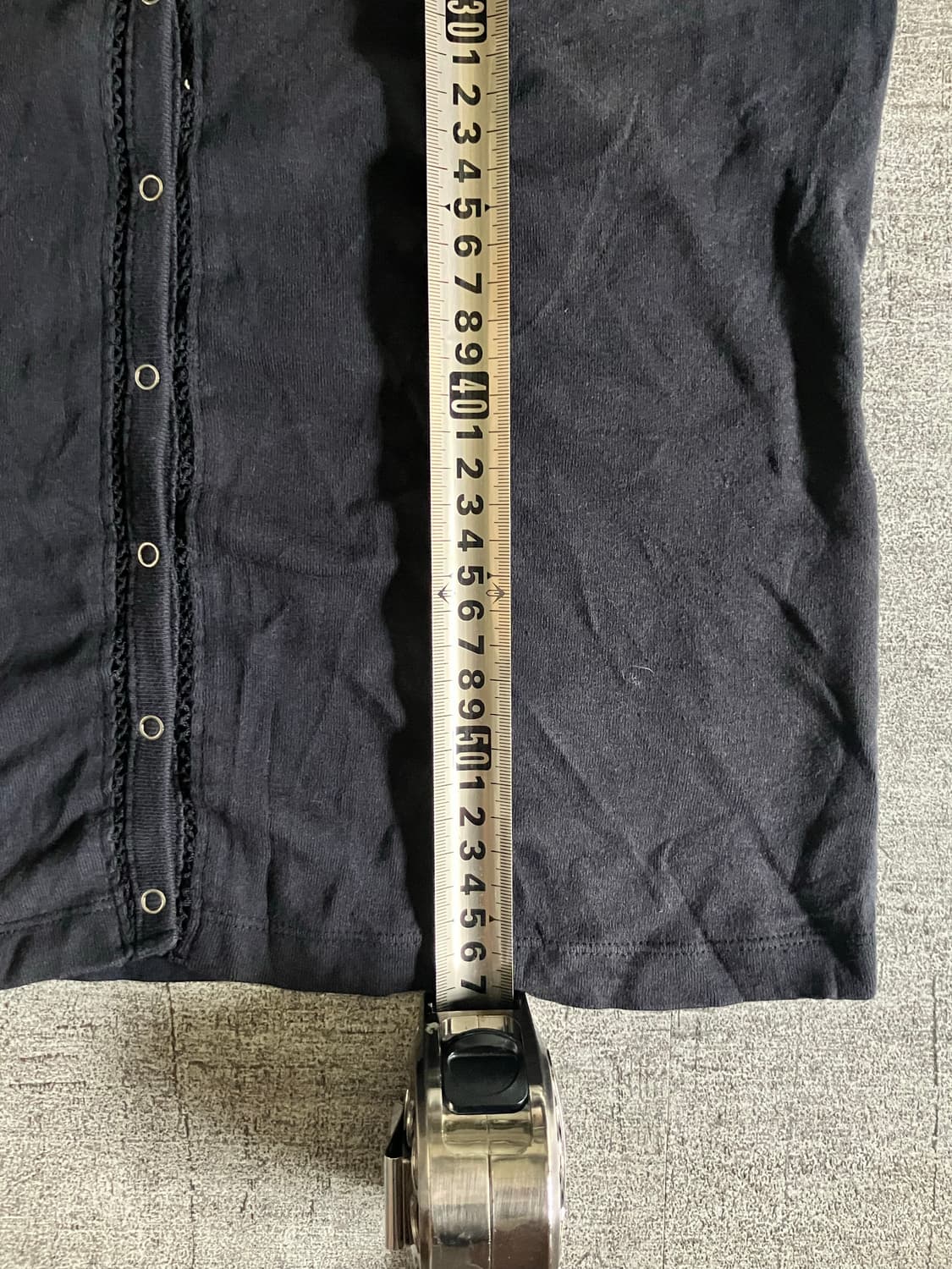일본빈티지 Soiegrege 핀터깔y2k 고딕 레이스레이어드 5부티셔츠 상품이미지3