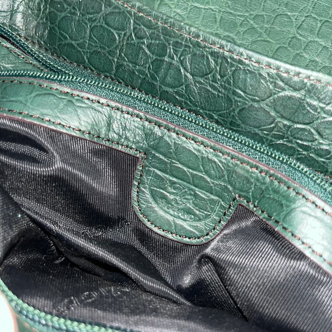 빈티지 그린 파에톤 큐빅 숄더백 상품이미지4