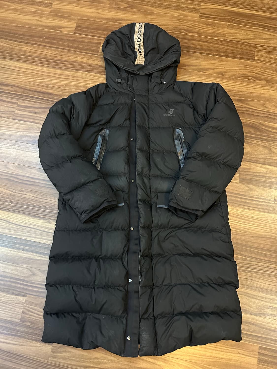 뉴발란스 롱패딩 블랙 100 (L) 상품이미지5