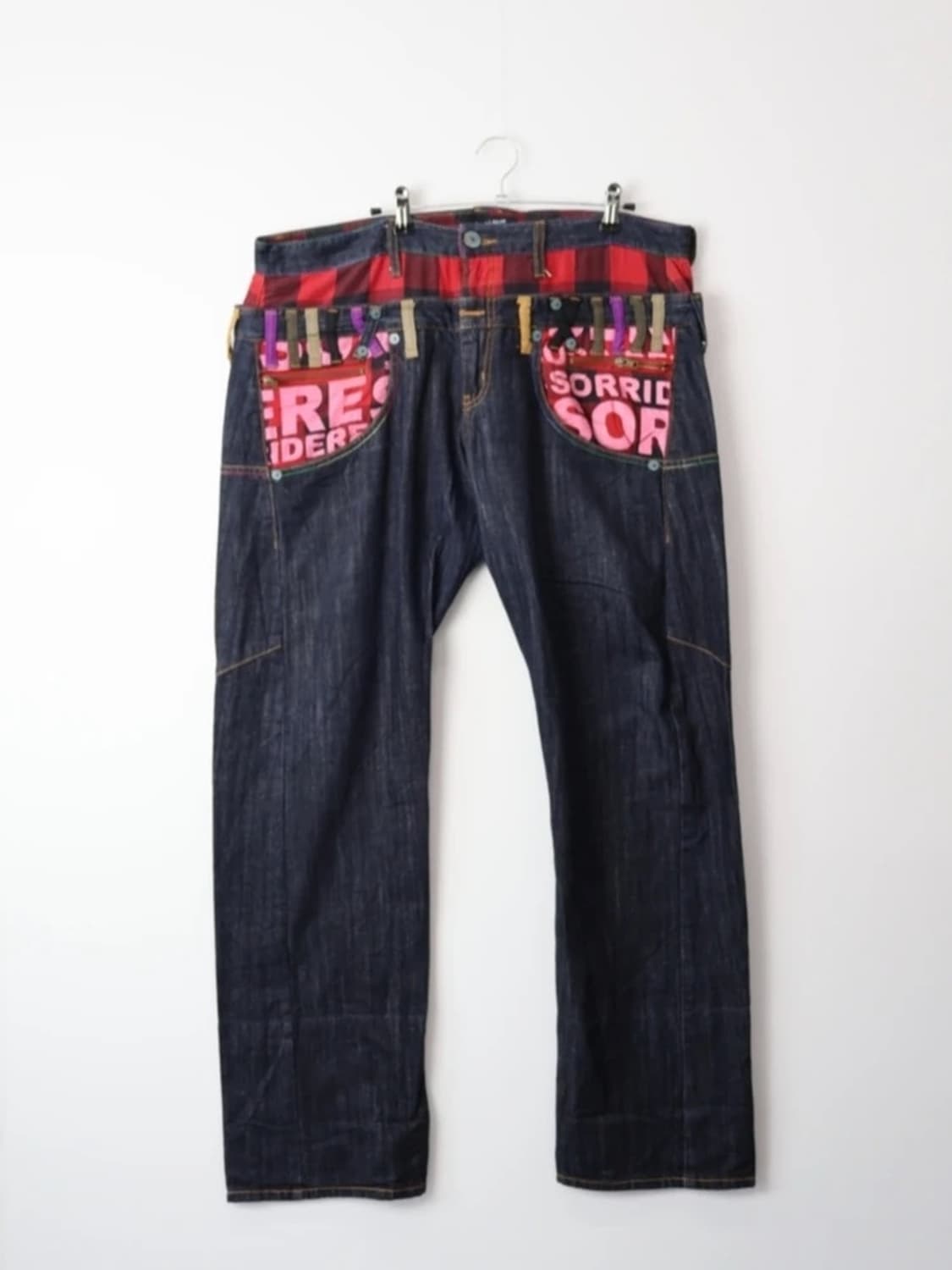 Sorridere Patchwork Graphic Denim Jeans 상품이미지5