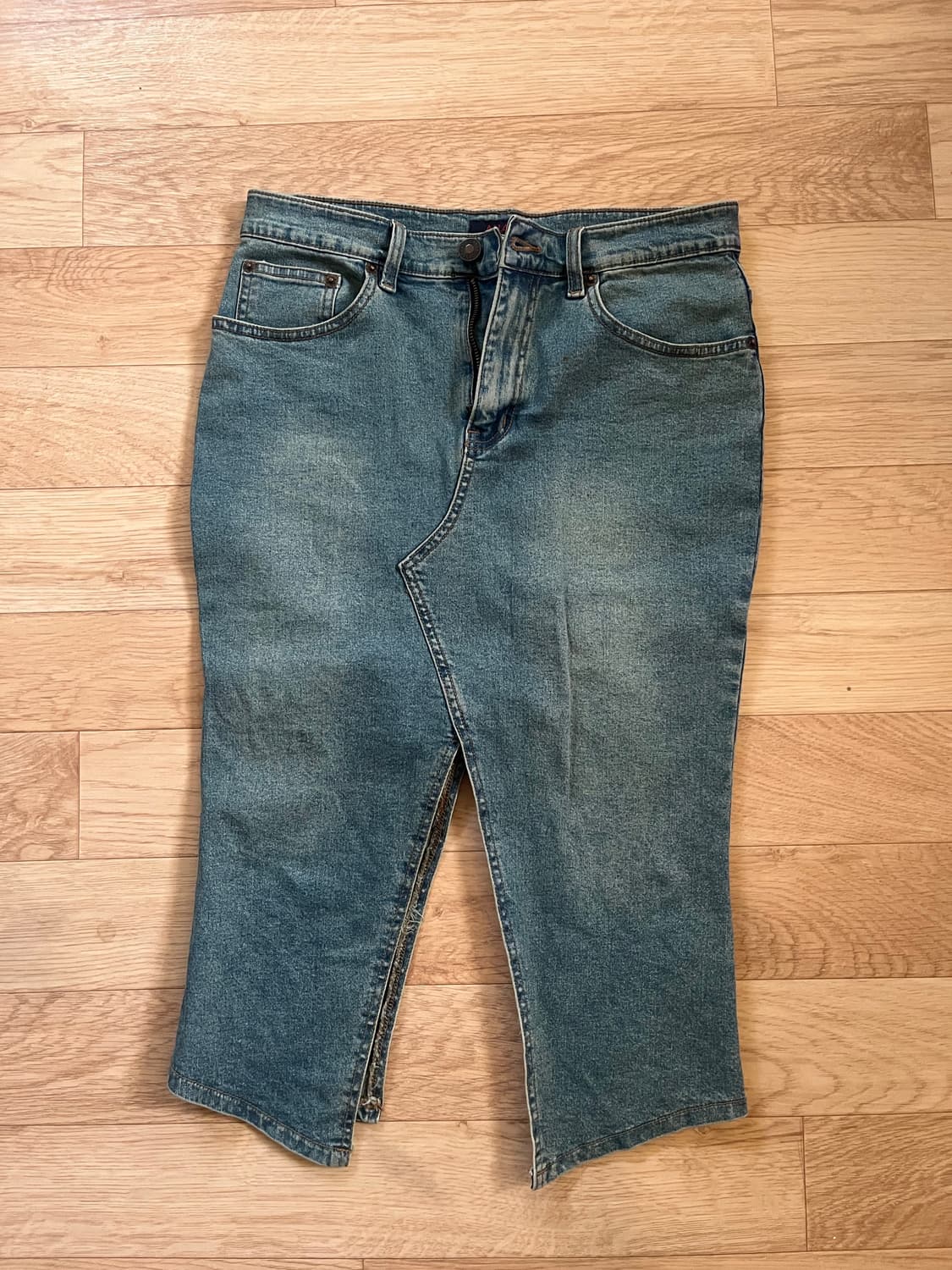 빈티지 데님 미디 스커트 M (20일까지 구매가능함) 상품이미지4