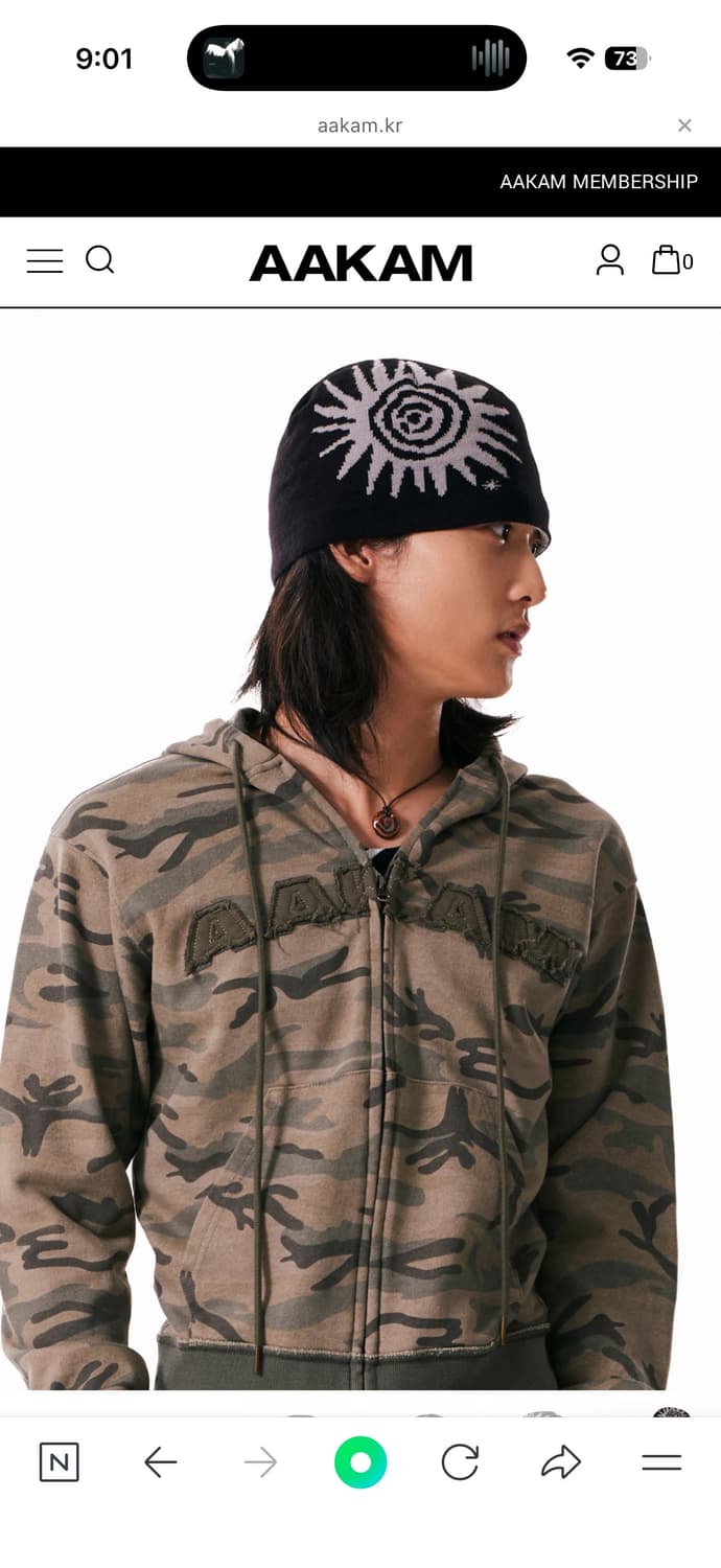 AAKAM 아캄 비니 블랙 상품이미지4