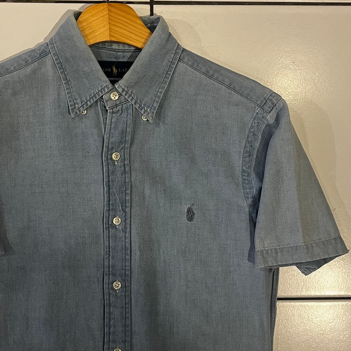 폴로 랄프로렌 샴브레이 반팔셔츠 상품이미지3