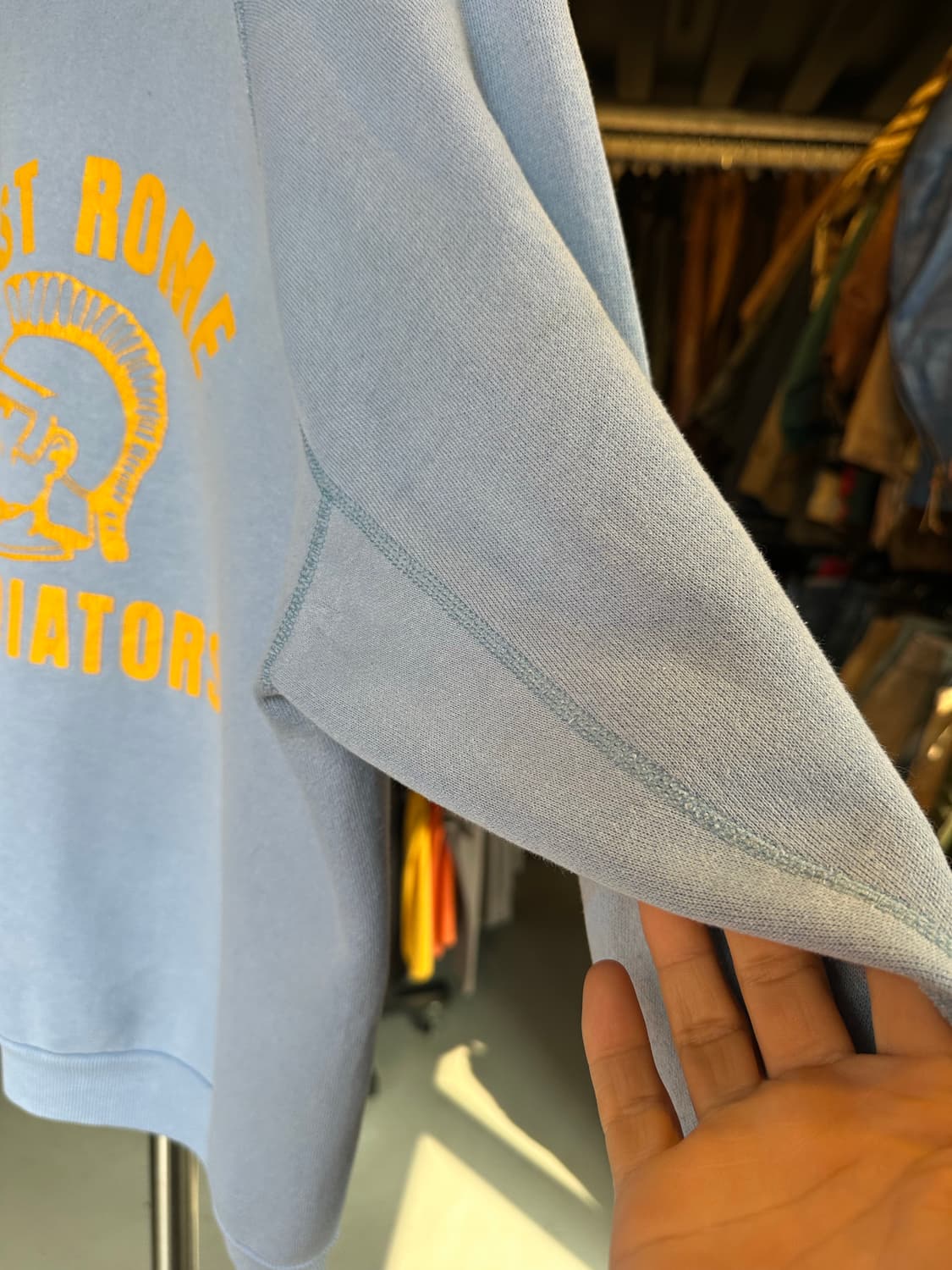 90s 50/50 프린팅 스웻 셔츠 made in usa 상품이미지5