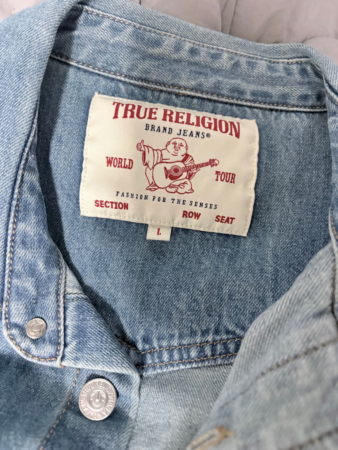 트루릴리젼 인디고 데님셔츠 상품이미지3