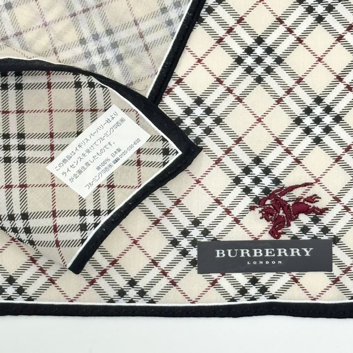 (새상품) burberry / 버버리 코튼 쁘띠스카프 손수건 상품이미지5