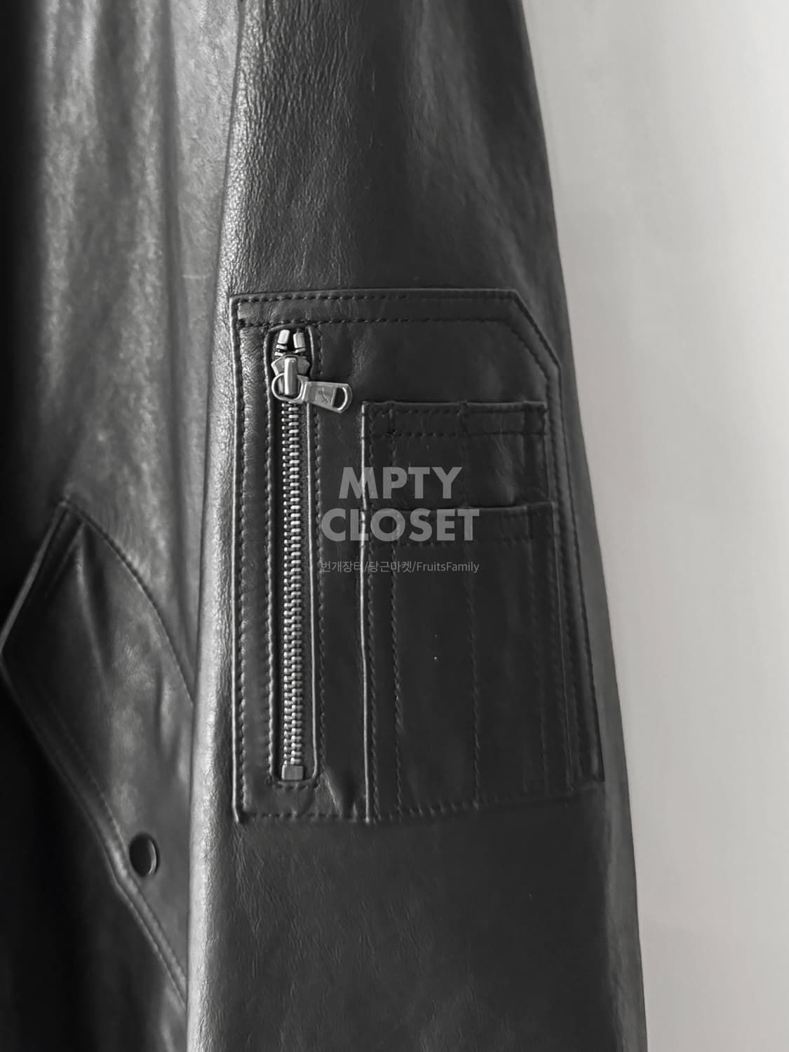 [L] 질스튜어트뉴욕 양가죽 후드 MA-1 마원 점퍼 상품이미지7