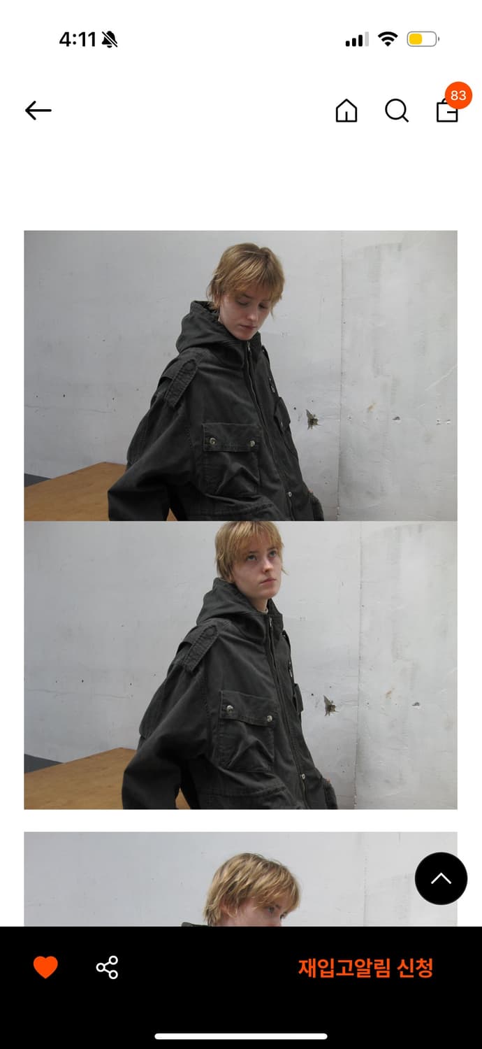 파르티멘토우먼 워시트 M65 필드자켓 상품이미지3