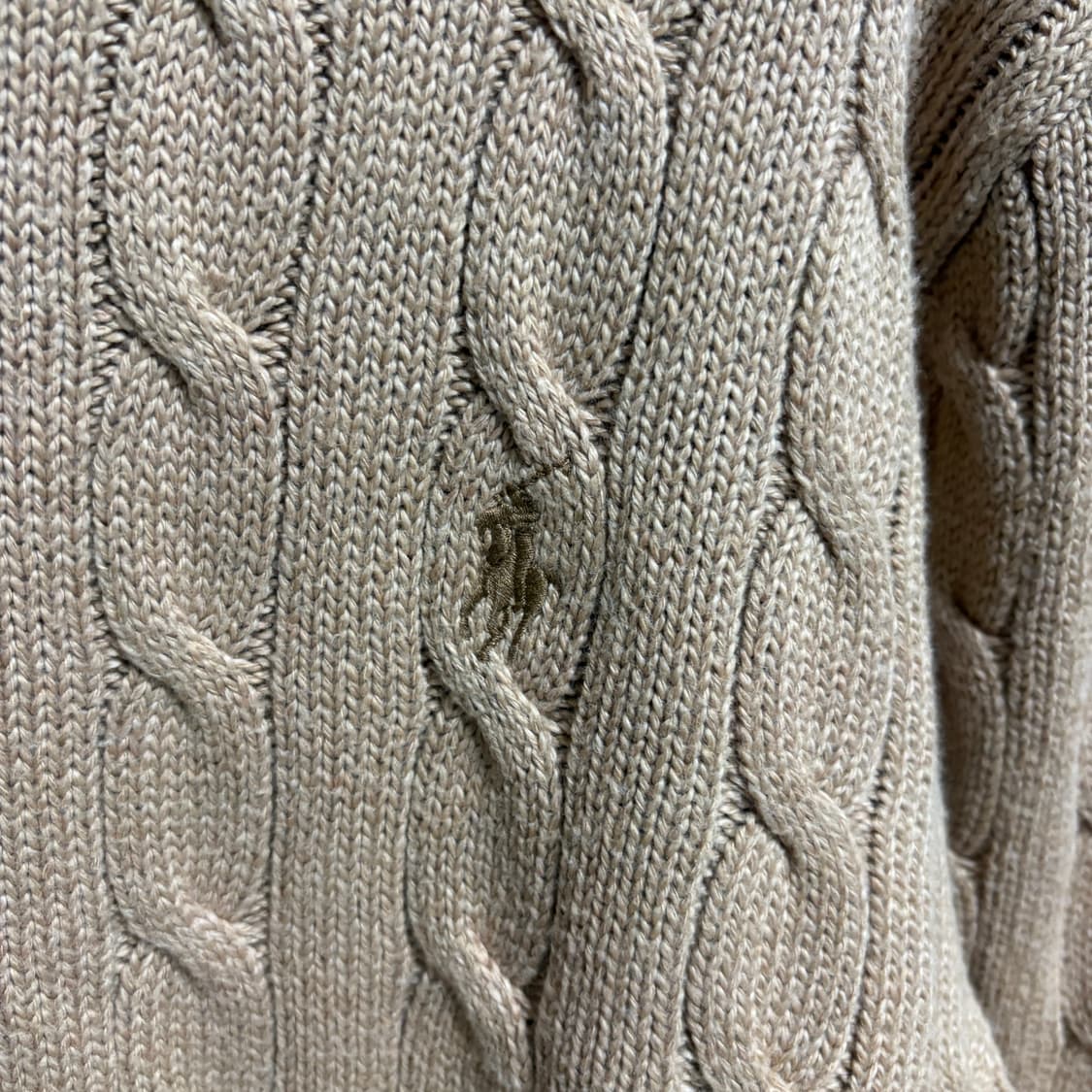 폴로 랄프로렌 케이블 니트 / 베이지, XL 상품이미지5