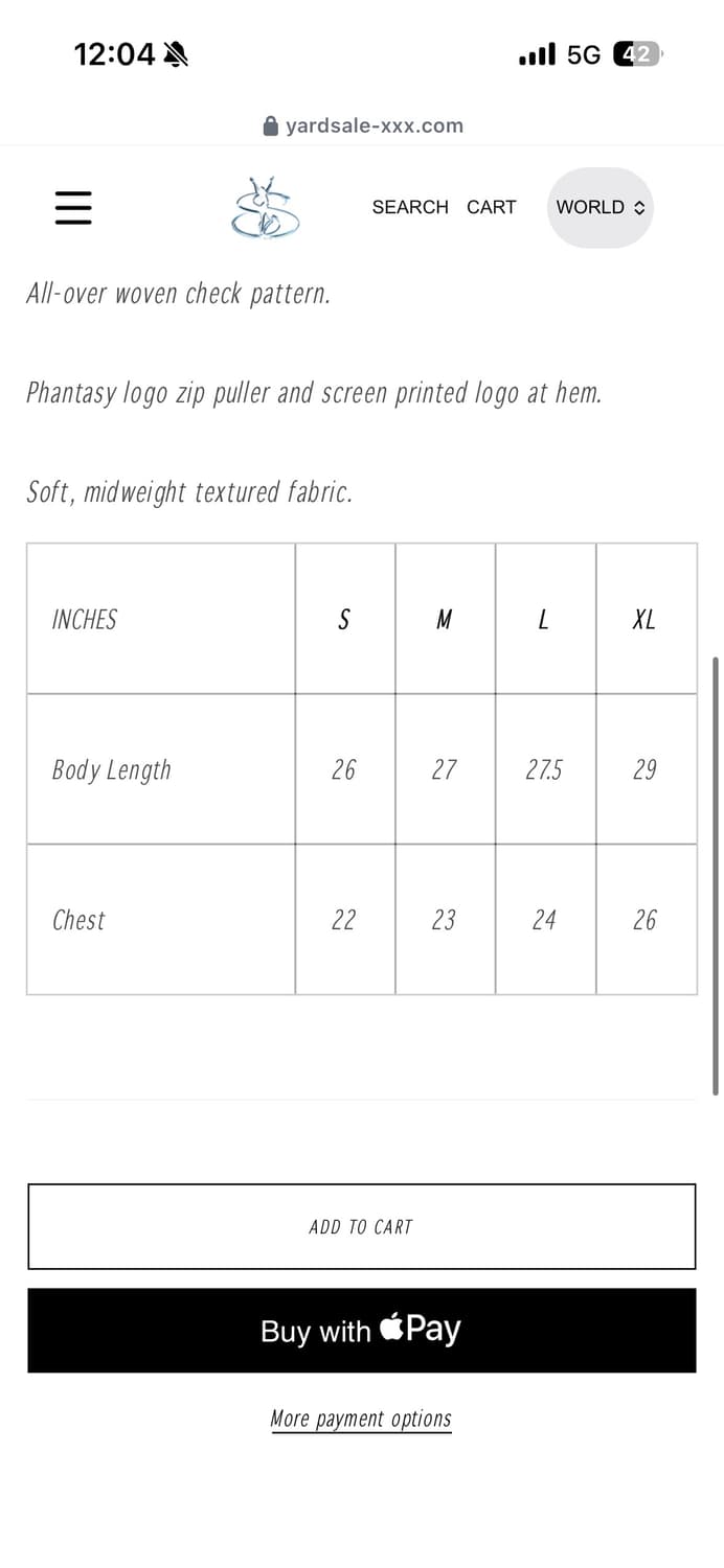 Yardsale 체크 와플 후드 그레이 상품이미지2