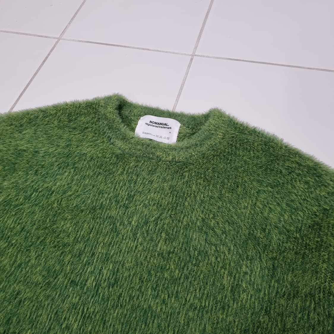 노메뉴얼 헤어리 크롭 니트 - XL 상품이미지3