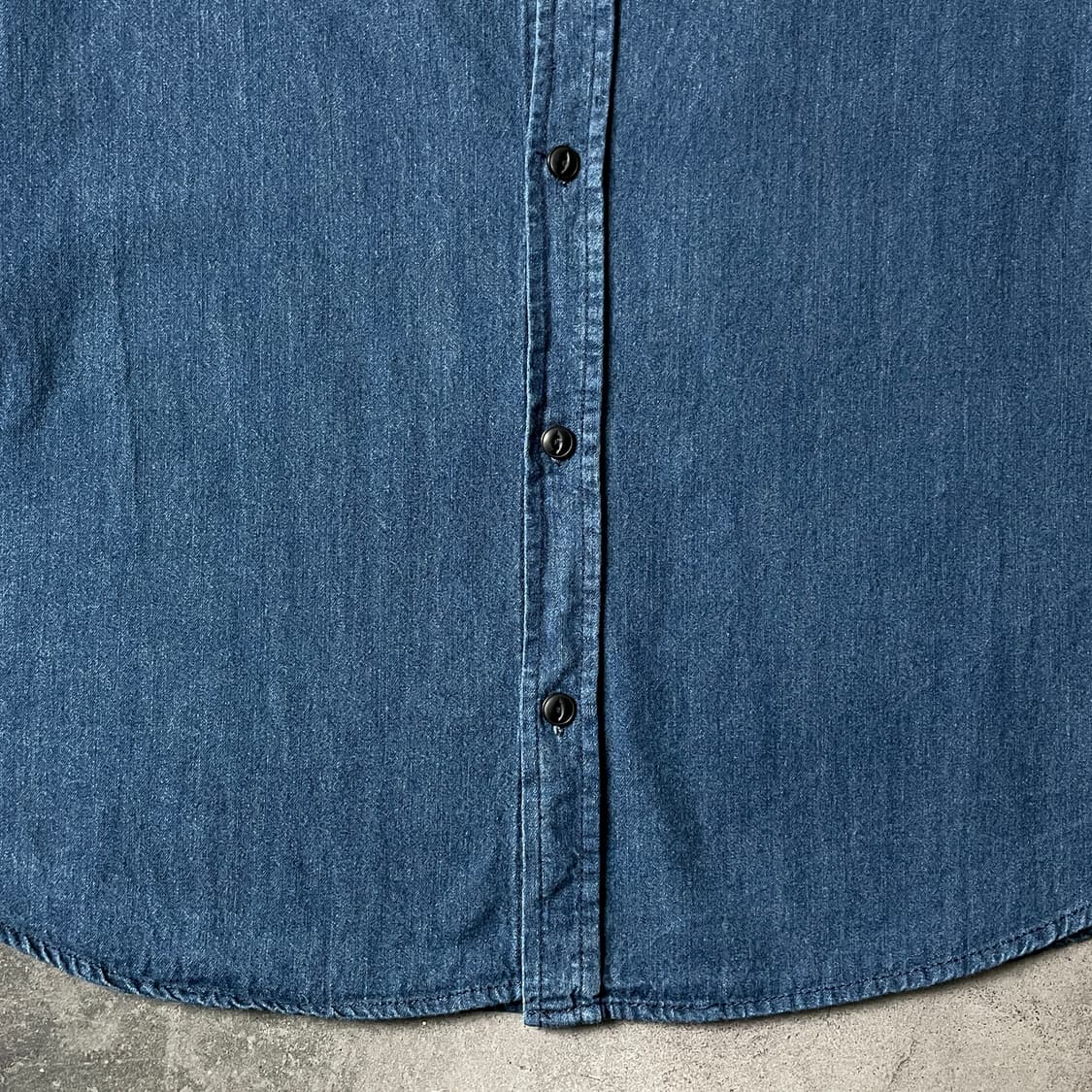 PRIVATE MEMBER 빈티지 다운버튼 코튼 데님 셔츠 A00740 상품이미지4