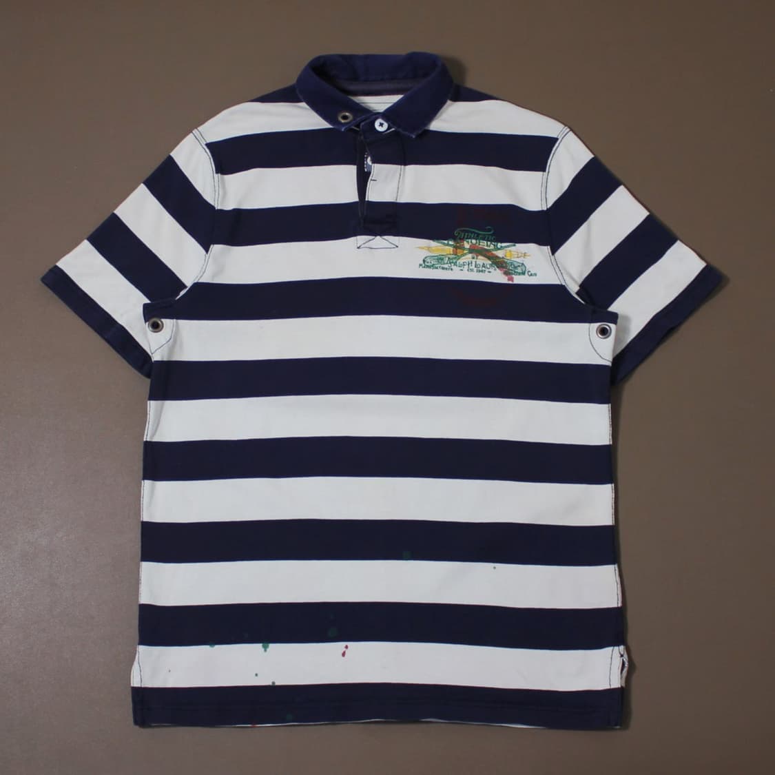 Polo 폴로 랄프로렌 스트라이프 커스텀핏 반팔 PK 상품이미지1