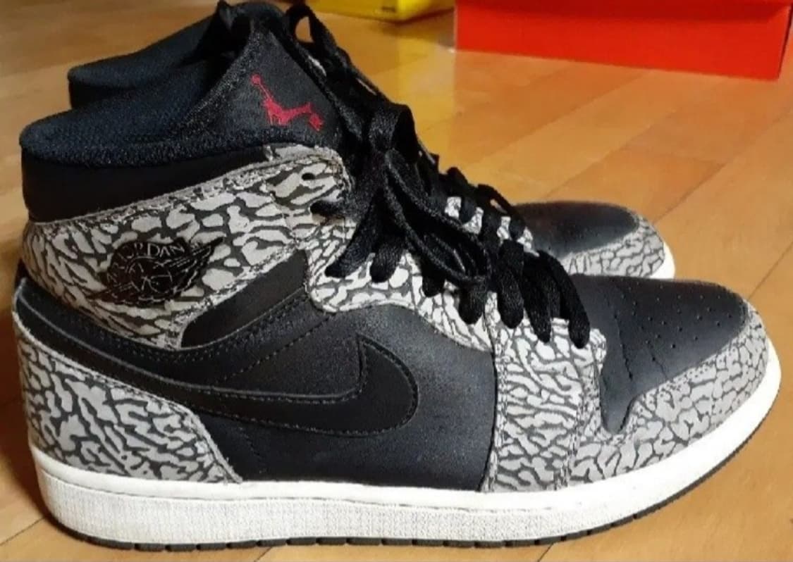 조던1 레트로 하이 블랙 엘리펀트 265 상품이미지3