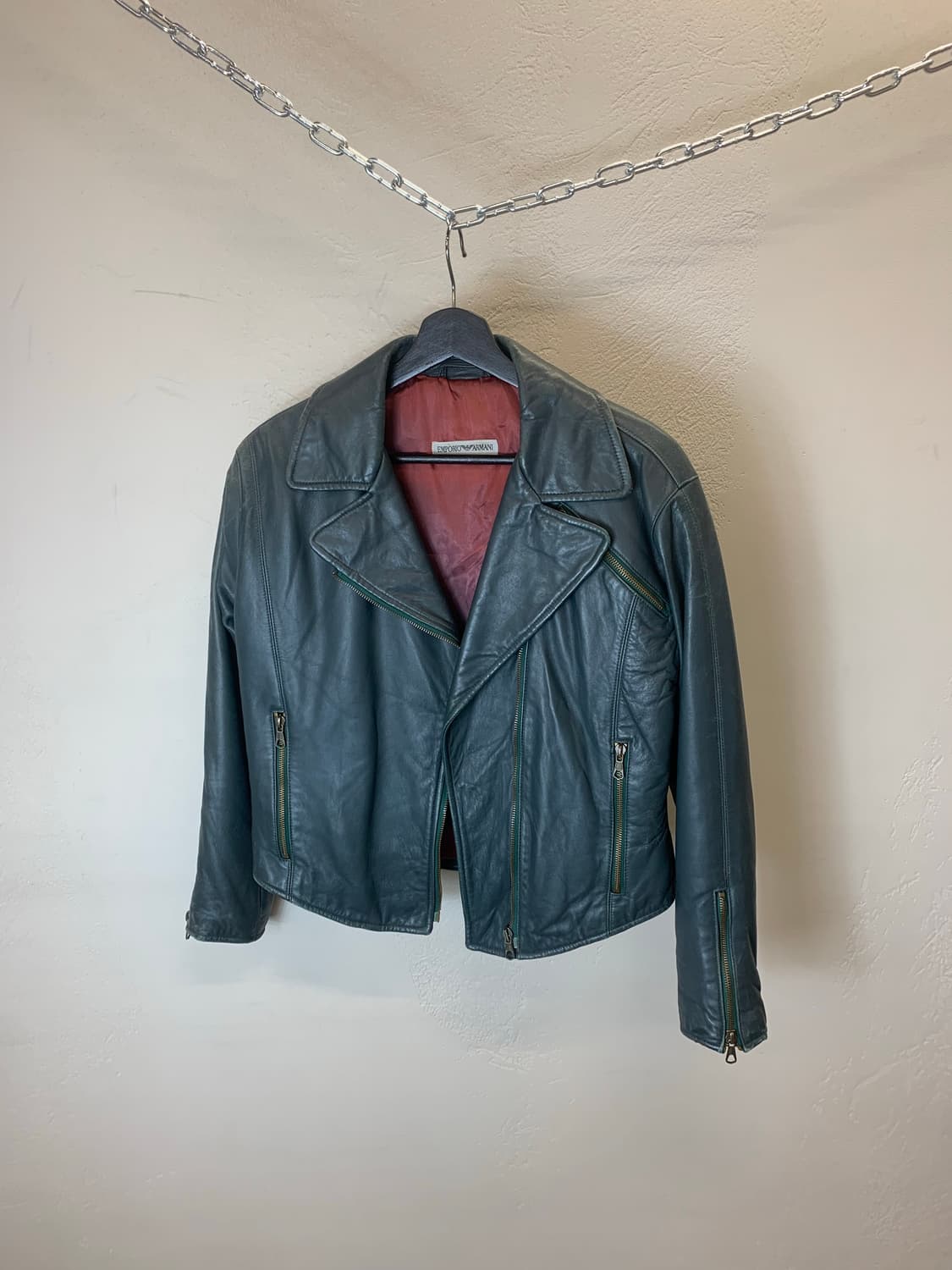 엠포리오 알마니 크롭 라이더자켓 상품이미지1