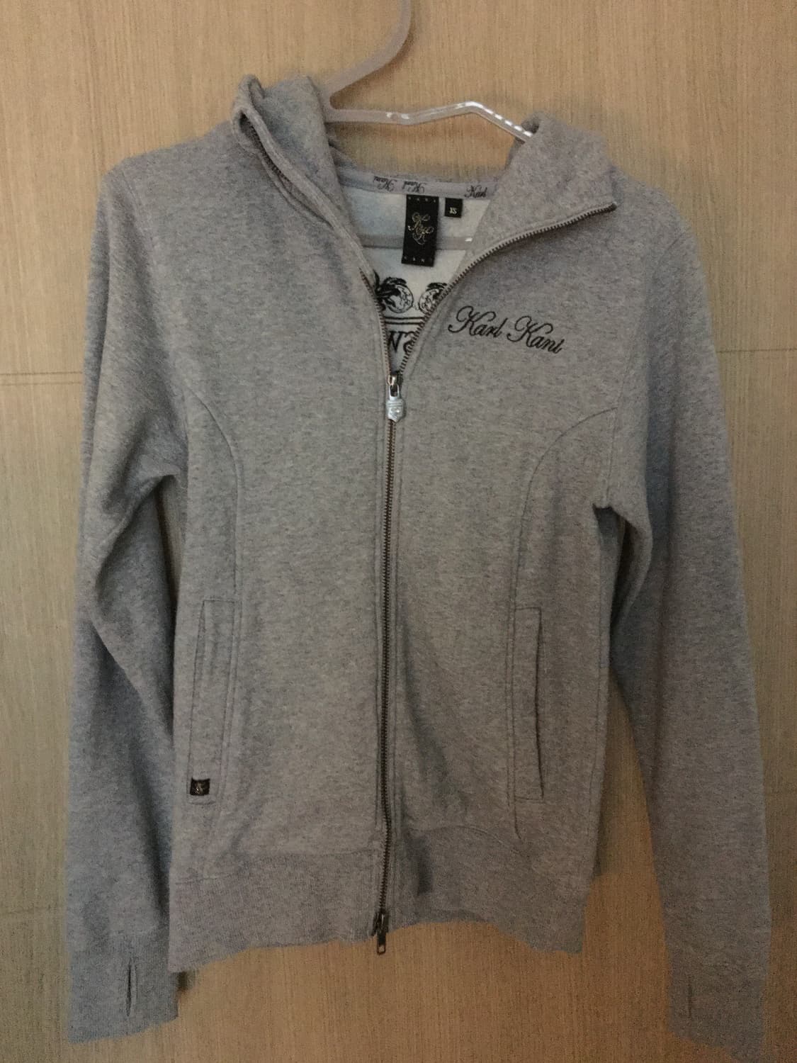 Lettering hood zip-up 상품이미지5