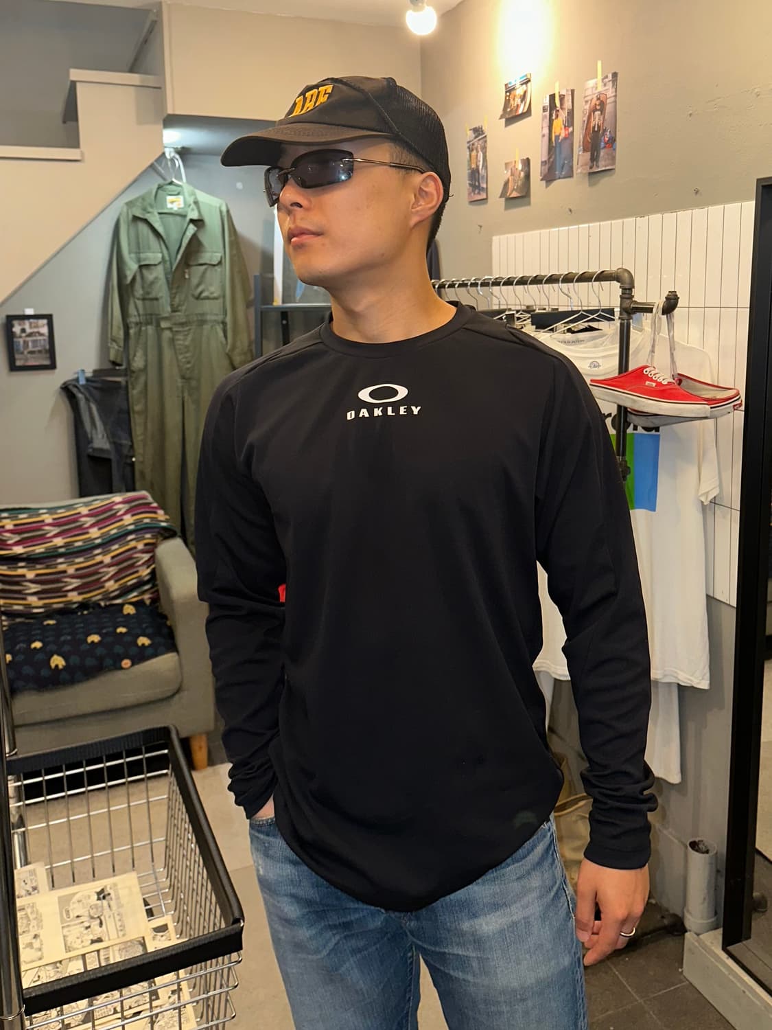 Oakley logo spotive running warm sleeve 상품이미지2