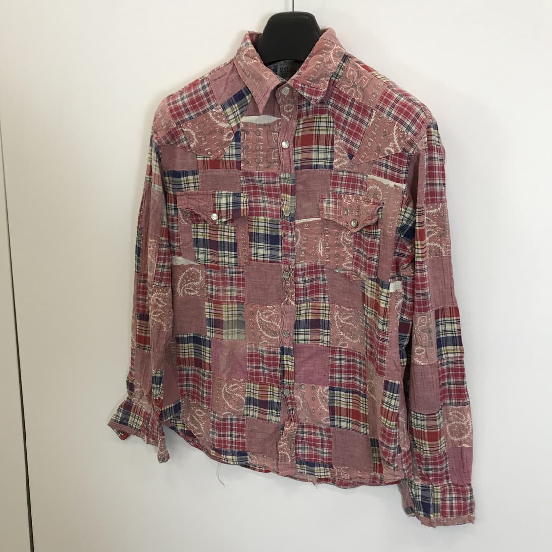 SPICE ISLAND JPN 패치워크 체크셔츠 [L] 상품이미지2