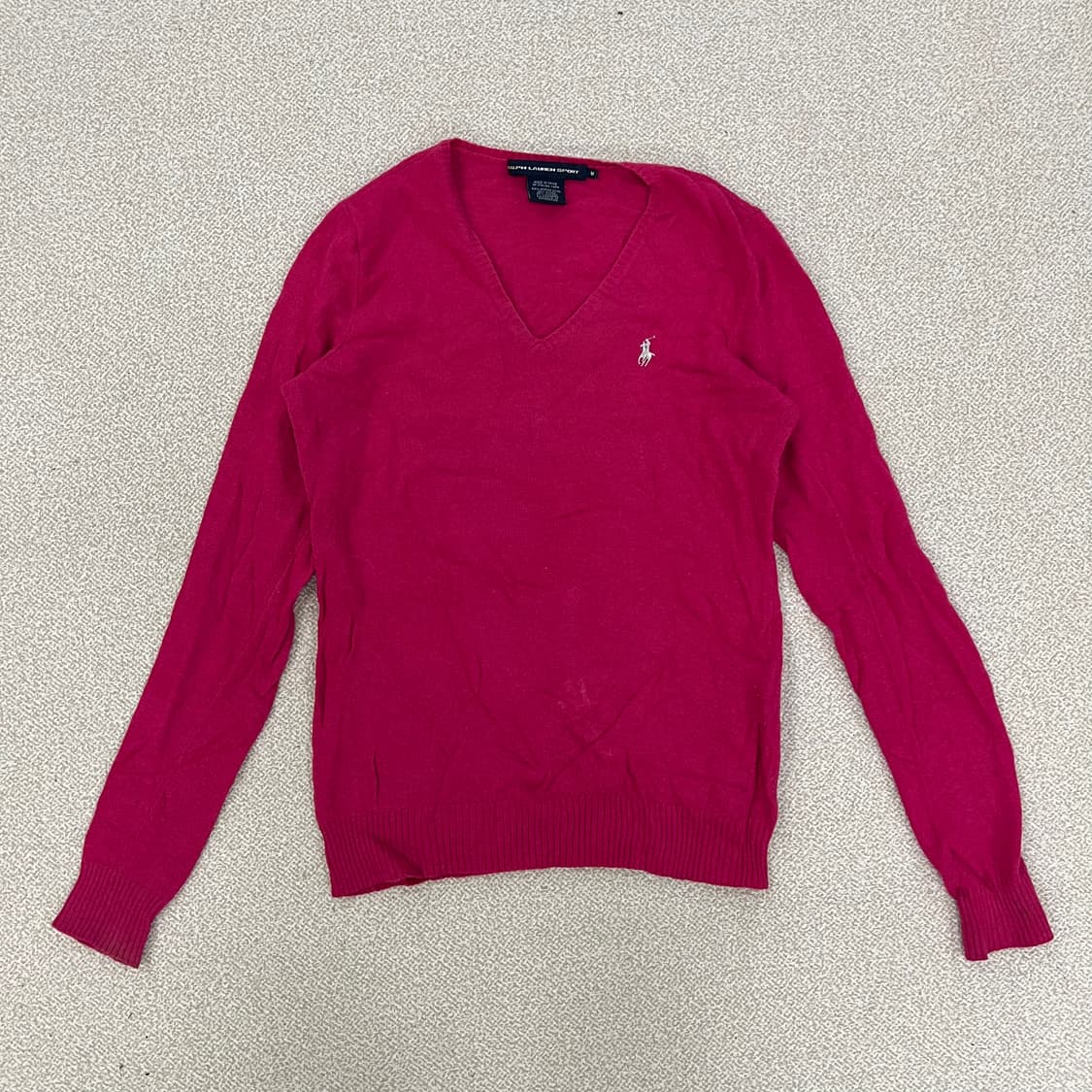 M 폴로랄프로렌 메리노울 브이넥 니트 0123M 상품이미지1