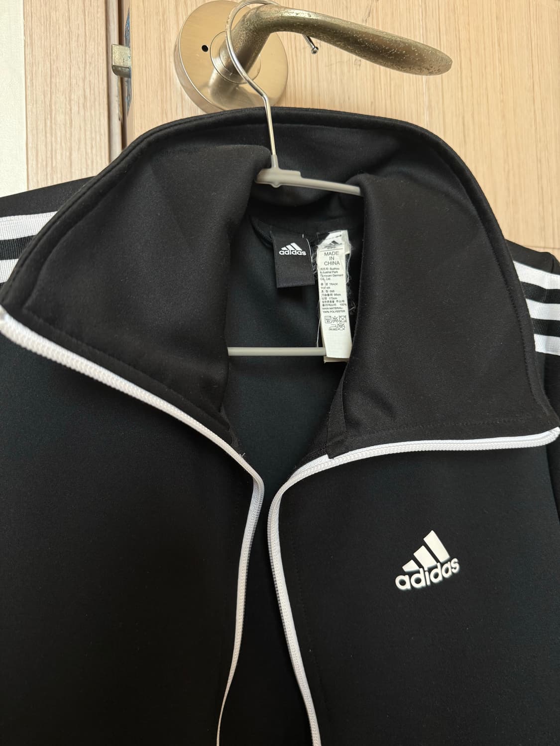 아디다스 블랙 삼선 져지 트랙탑 상품이미지6