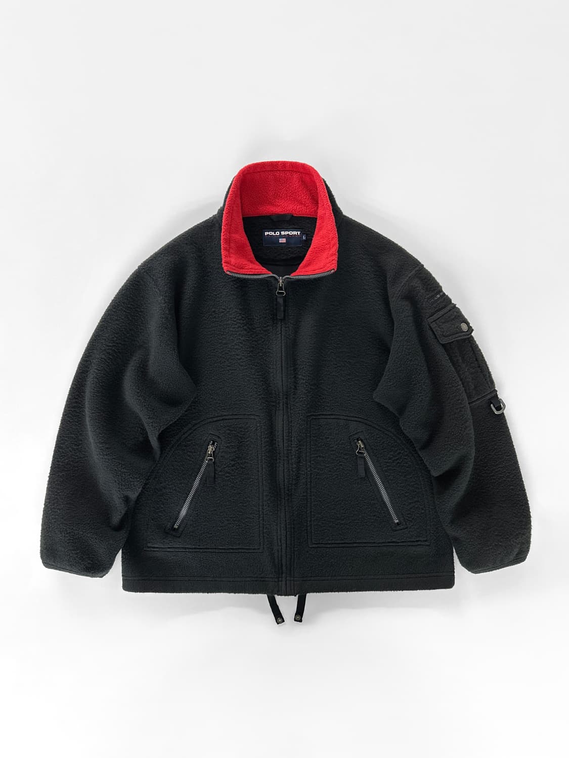 90s 빈티지 폴로 스포츠 밀리터리 디테일 플리스 자켓 상품이미지1