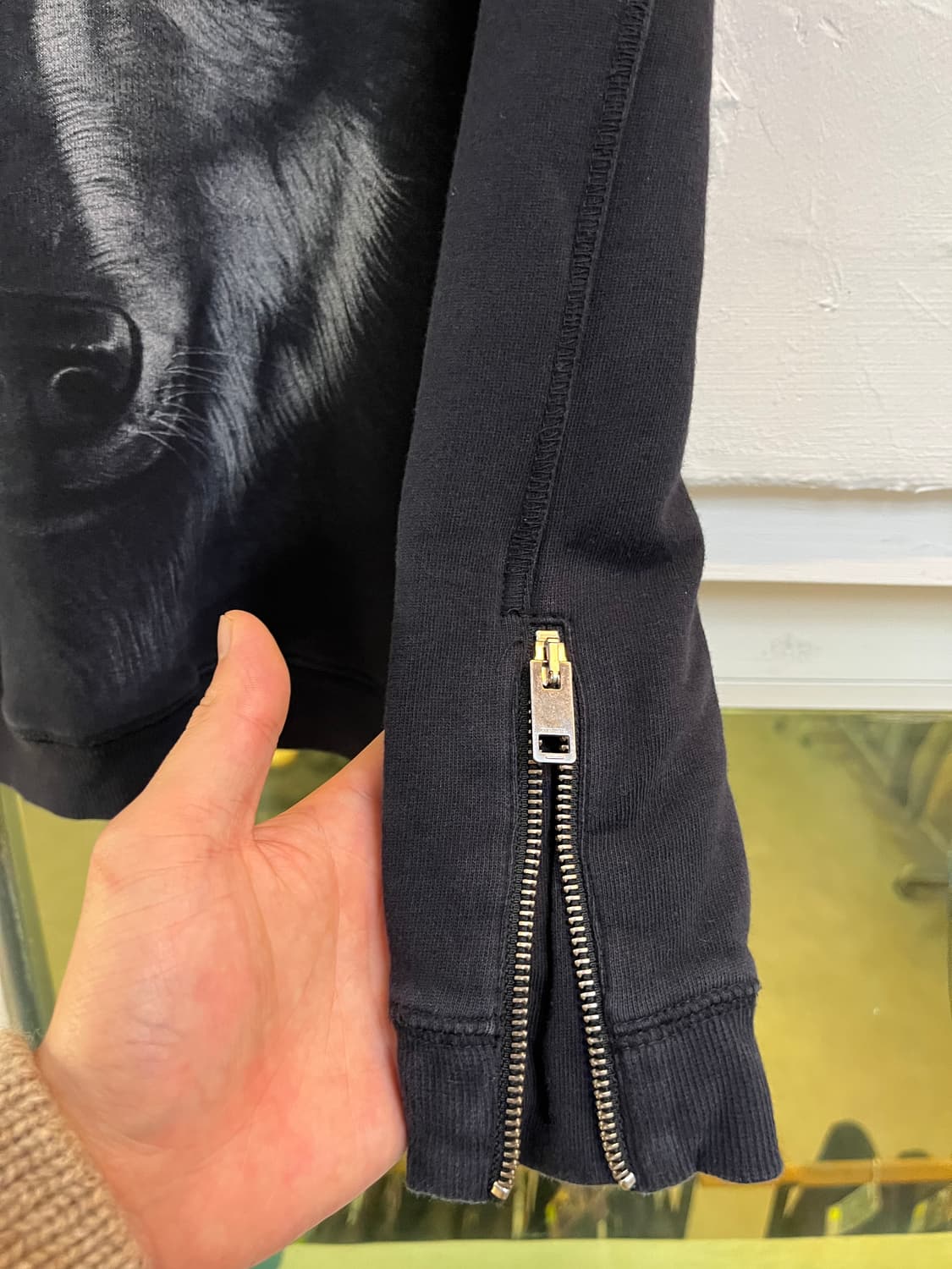 Diesel 울프 프린팅 스웨트 셔츠 Women M 상품이미지4