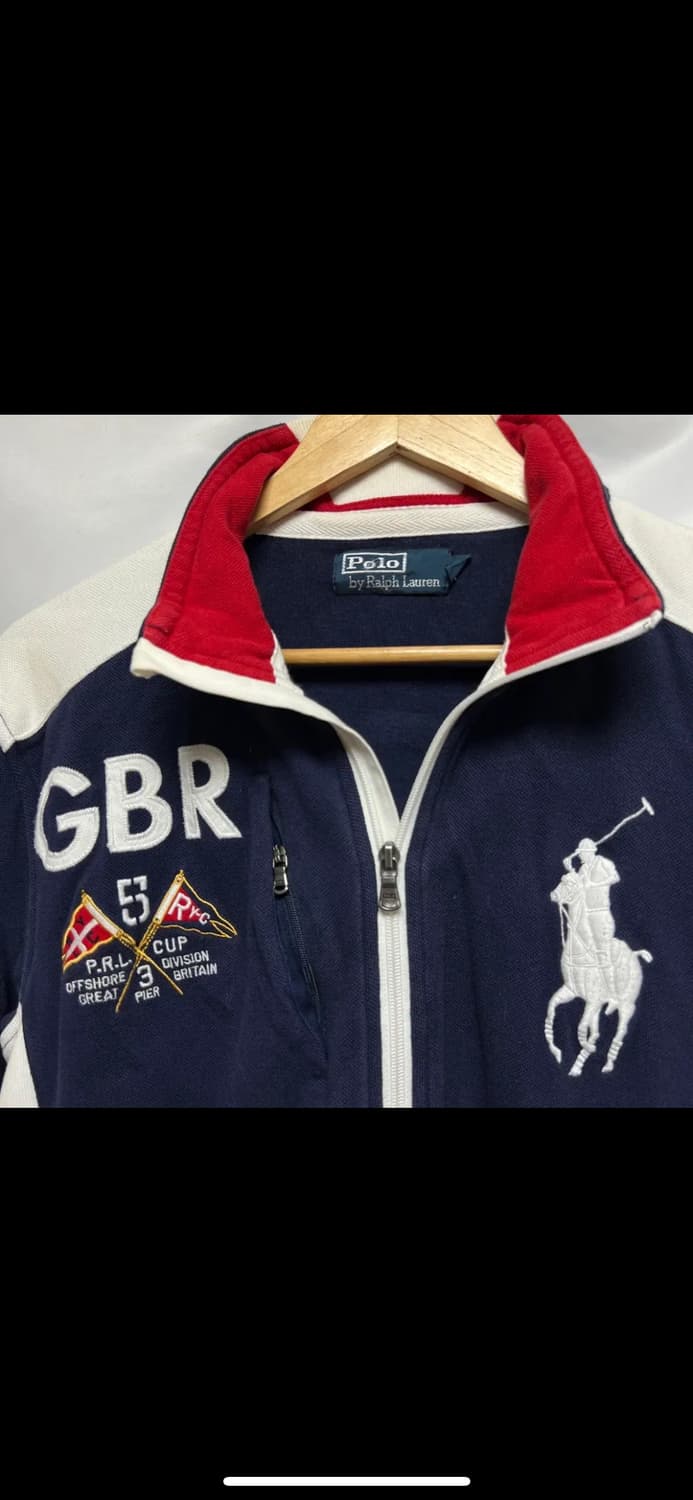 [정품/M] 폴로 랄프로렌 레이싱 빅포니 네이비 집업/자켓 상품이미지3