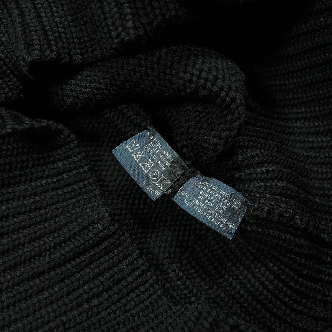 폴로 밀리터리 숄카라 헤비울 가디건 상품이미지5