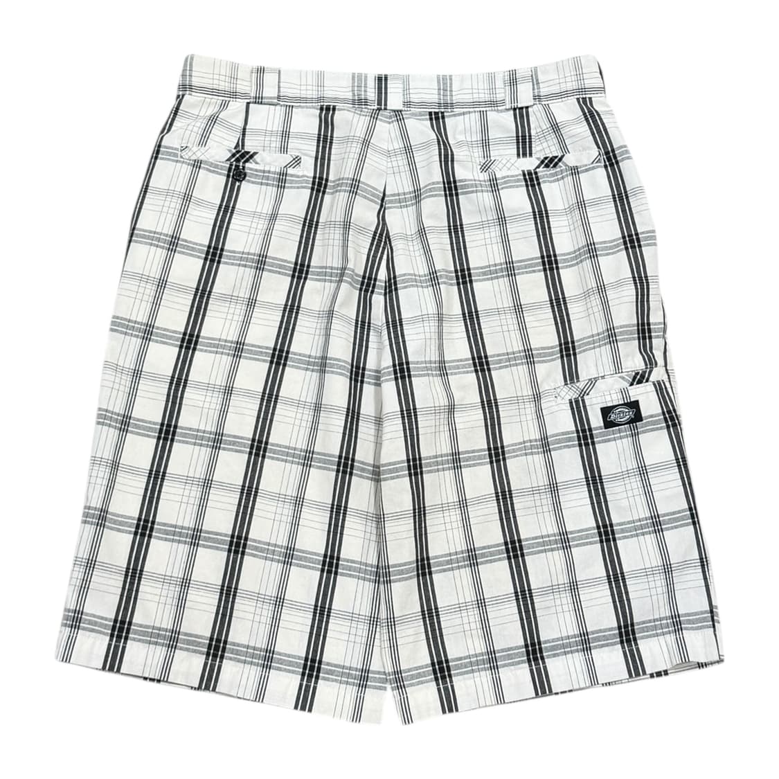 디키즈 빈티지 체크 카펜터 쇼츠 반바지 화이트 상품이미지3