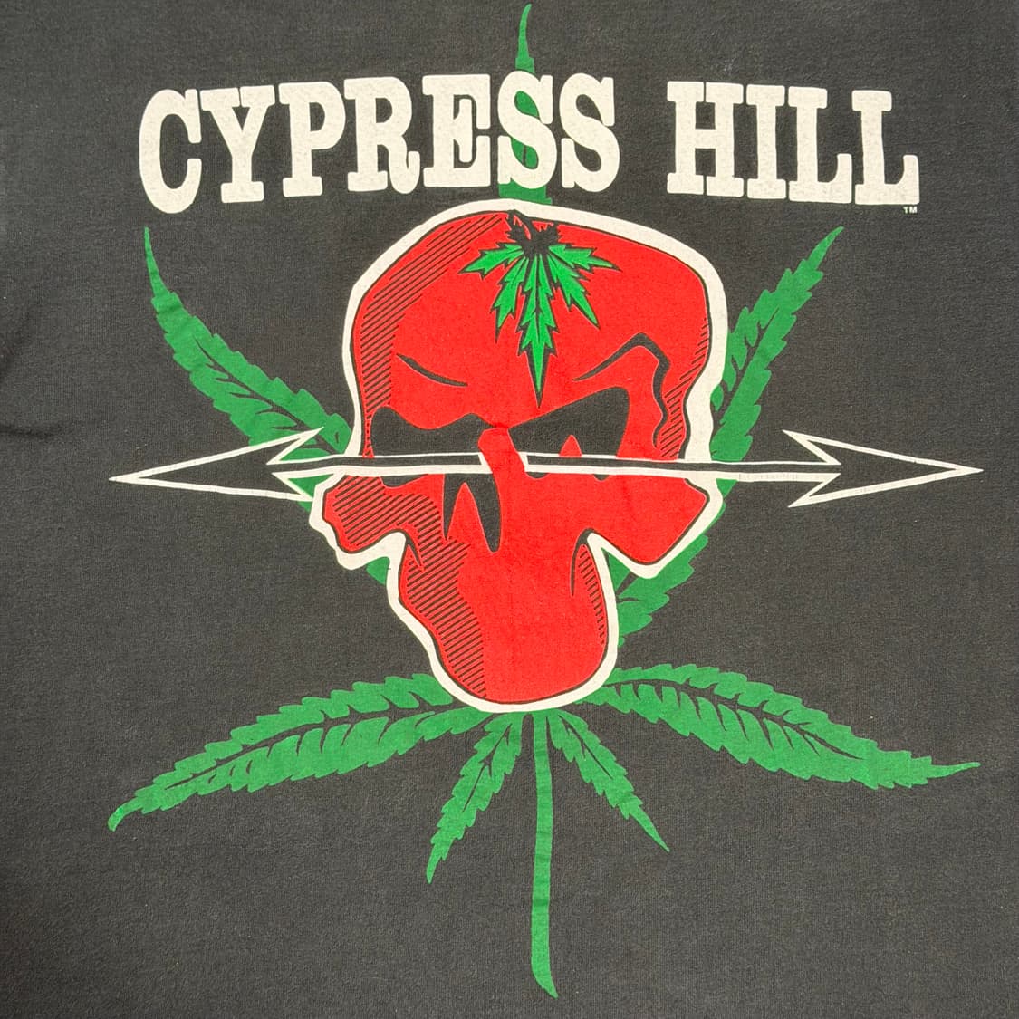 빈티지 90s Cypress Hill 사이프러스힐 마리화나 스컬 롱슬리브 상품이미지3
