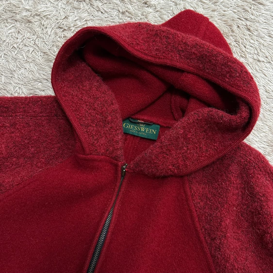 기스바인 giesswein 호주 울 후드코트 집업 상품이미지3