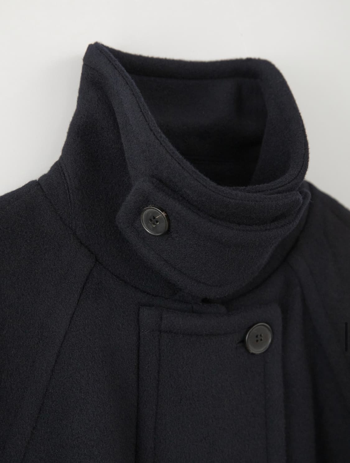 eaah 이아 하프 발마칸 코트 네이비 상품이미지4