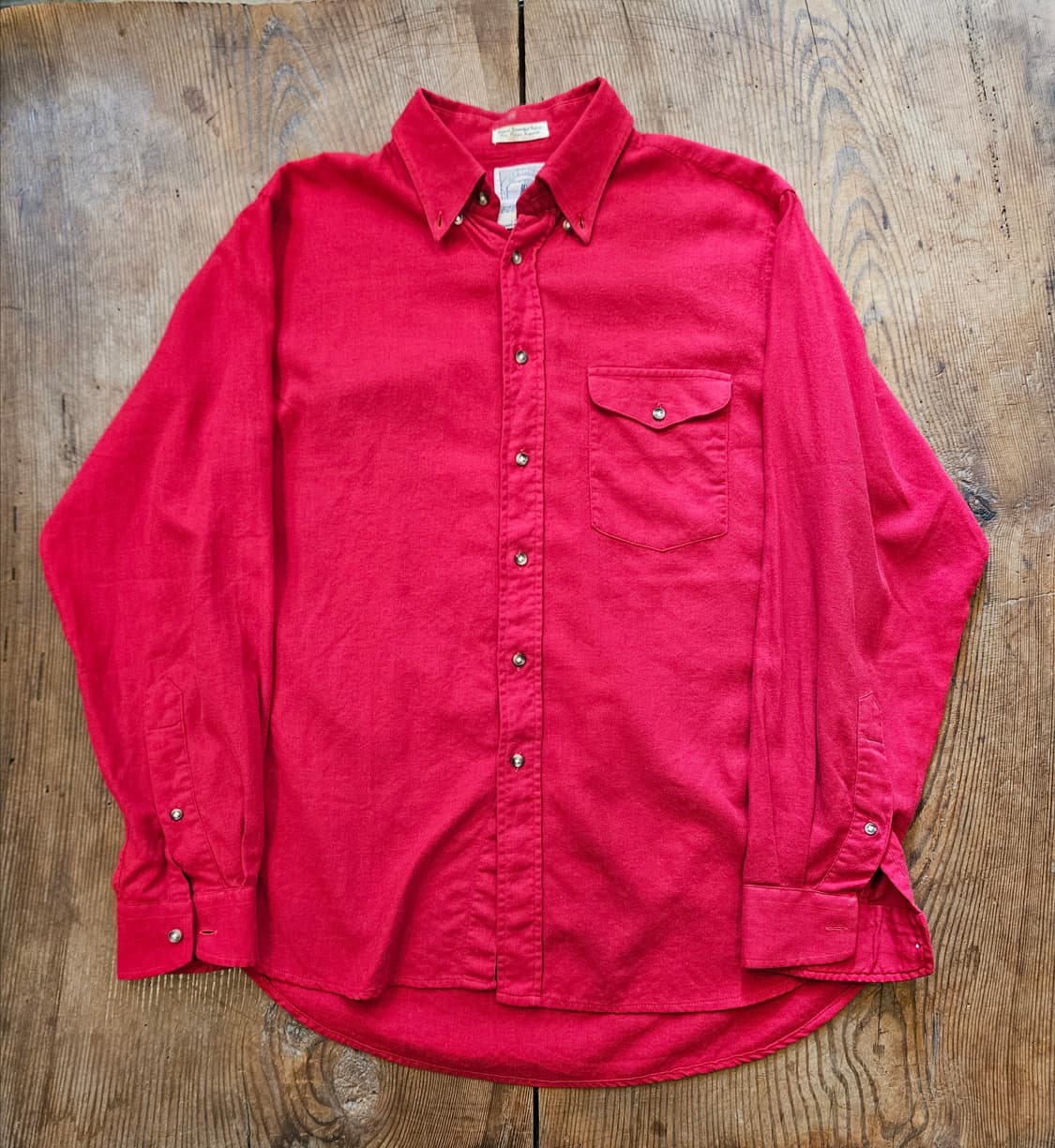 80s 영국 빈티지 코튼울 셔츠 상품이미지1