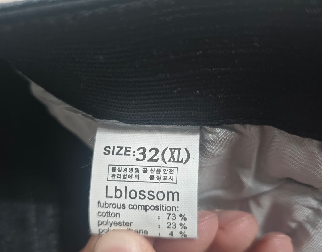 (새상품)엘블로썸 여성 밴딩 기모 와이드 스판 데님진 
32 XL 상품이미지6