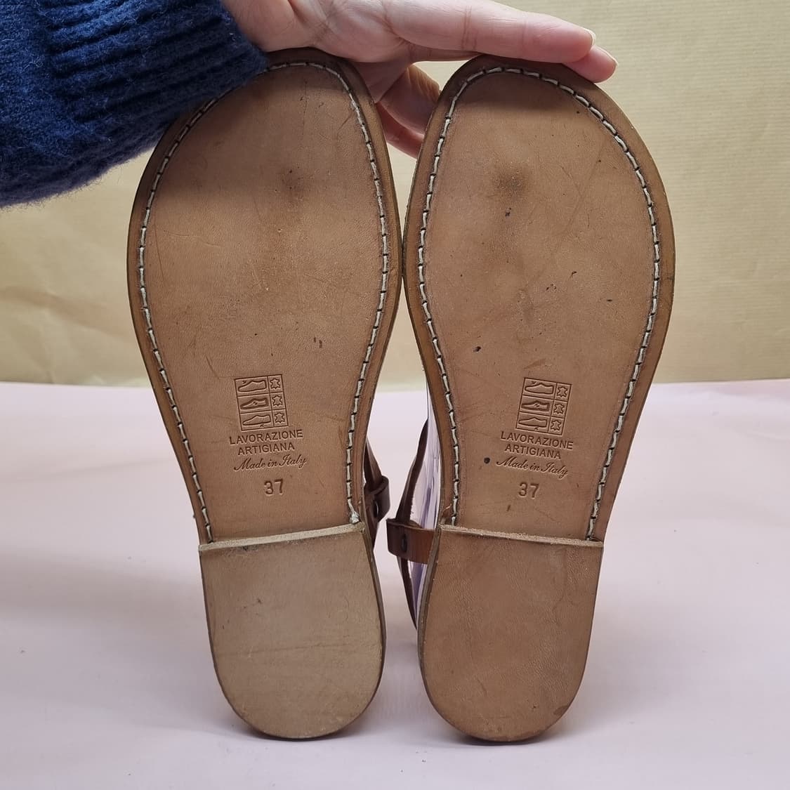 GIAN LUCA 이탈리아 여성가죽샌들37 240 상품이미지3