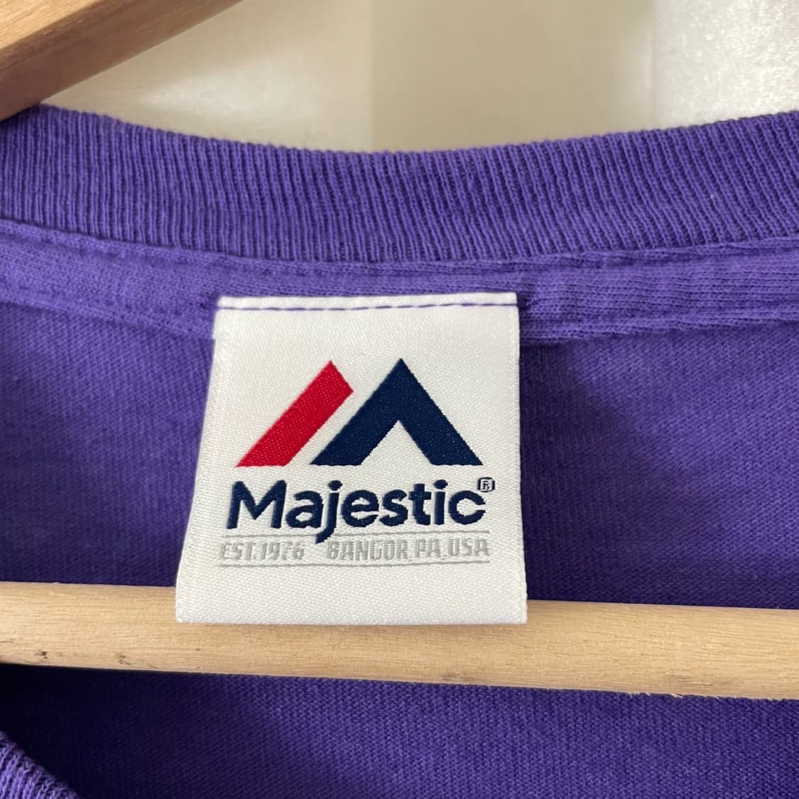  마제스틱 퍼플 레이커스 반팔 상품이미지4