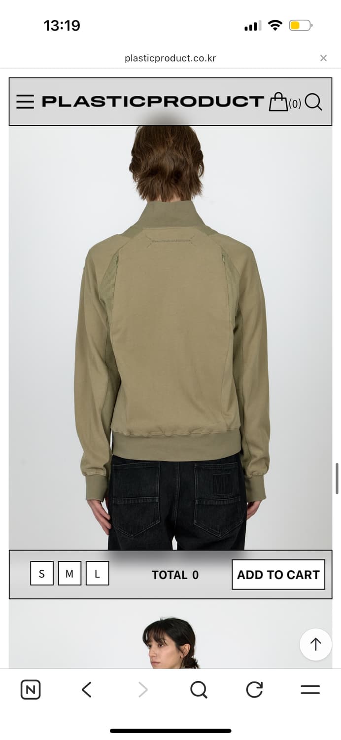 플라스틱프로덕트 카키 집업 s 상품이미지4