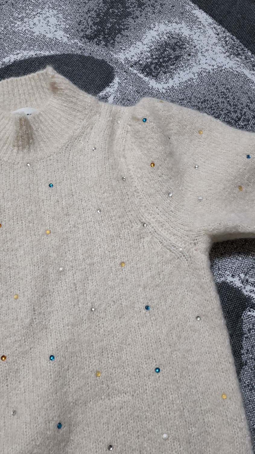 BIMBA Y LOLA 빔바이롤라 크리스탈 반팔 니트 상품이미지3