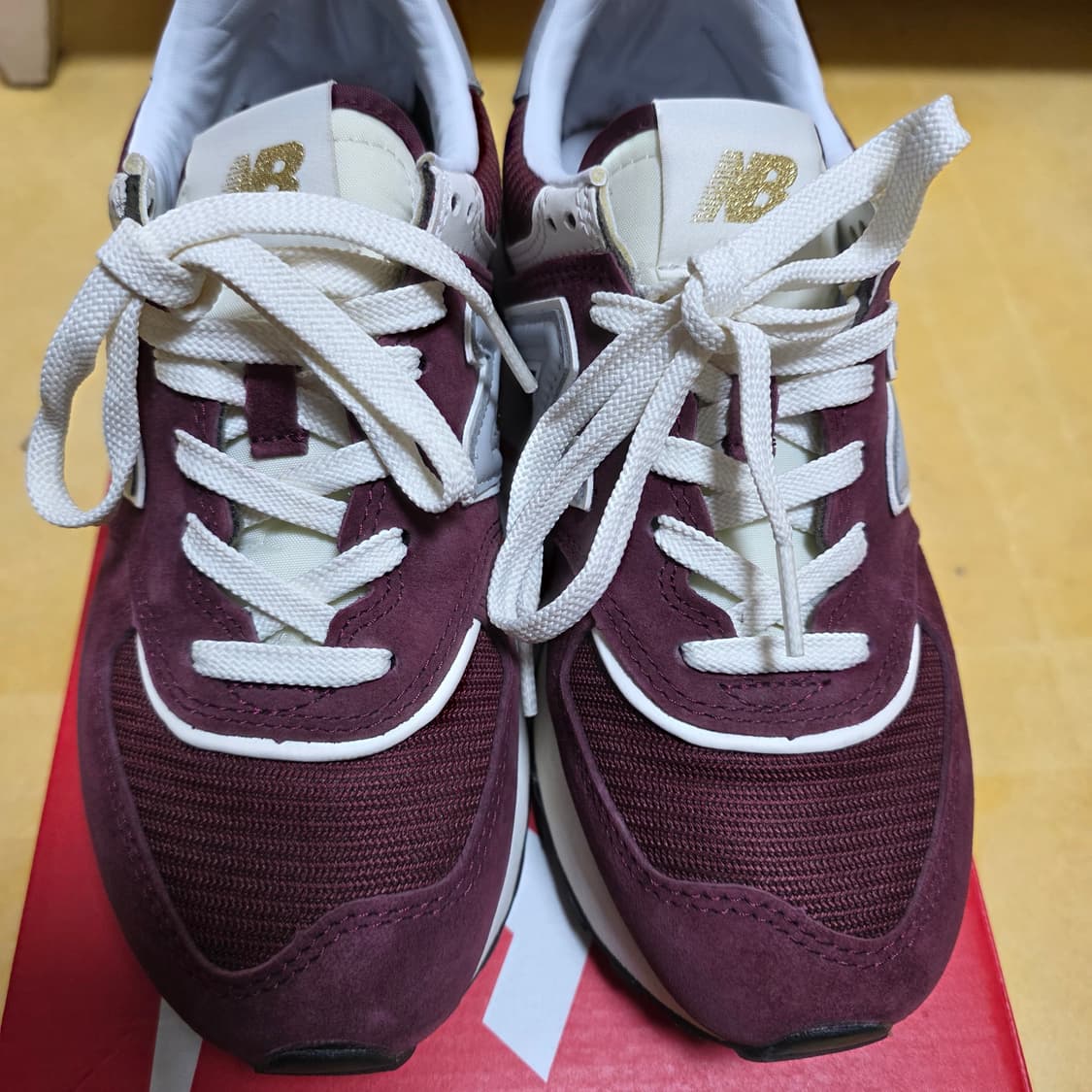 뉴발란스 레거시 574 버건디 230사이즈 U574LGAA (상태 최상) 상품이미지2