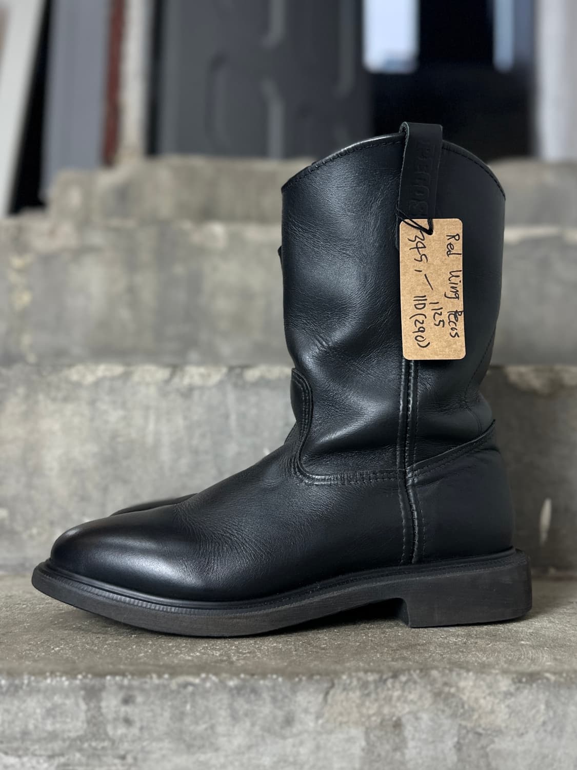 00's OG USA Made 레드윙 1125 페코스 블랙 웨스턴 부츠 상품이미지5