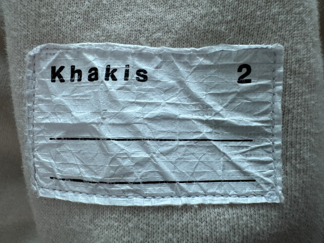 카키스 스탁 크루넥 스웻셔츠 에크루 상품이미지4