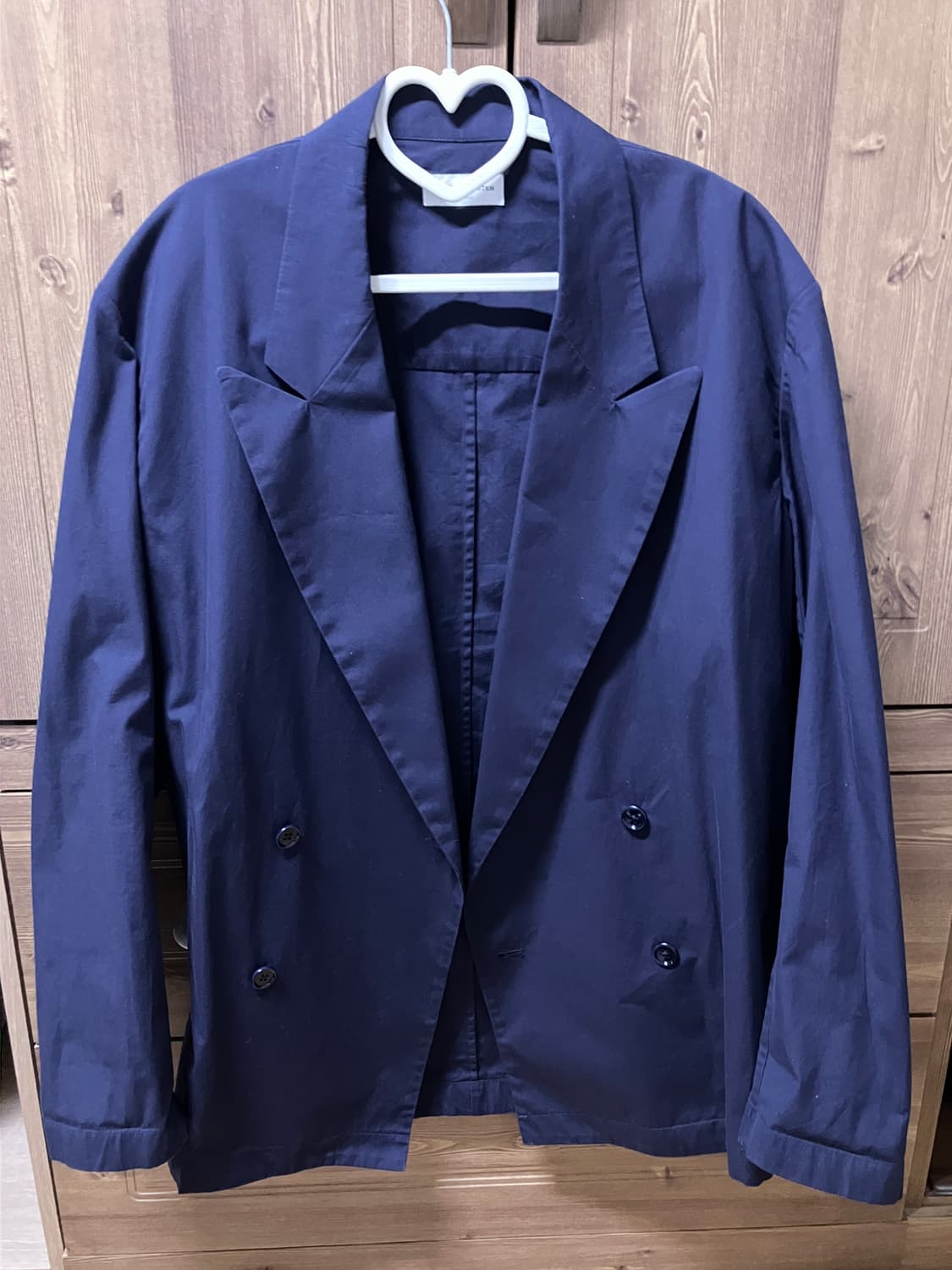 드리스 반 노튼 더블 코튼 자켓 네이비 M 상품이미지2